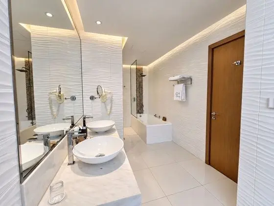 Premium Room Burj Khalifa view with free access to Hotel's private beach at Palm - Jumeirah