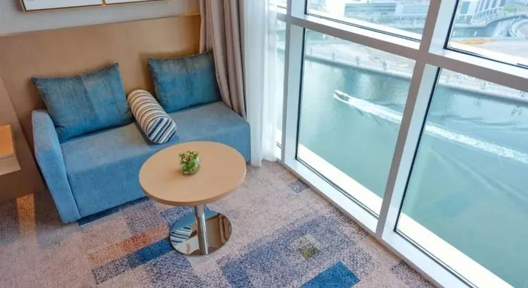 Premium Room Burj Khalifa view with free access to Hotel's private beach at Palm - Jumeirah