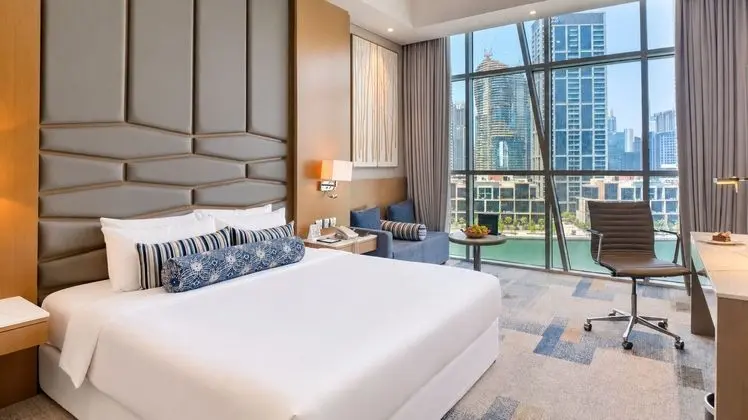 Premium Room Burj Khalifa view with free access to Hotel's private beach at Palm - Jumeirah