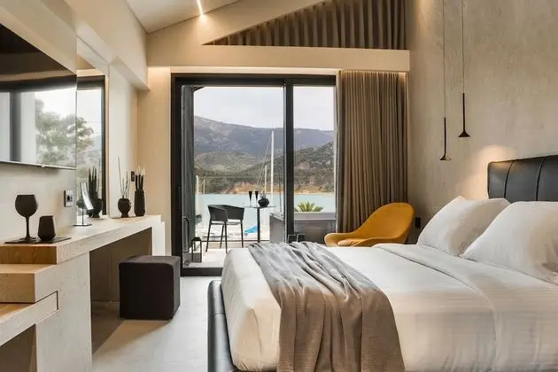 Çatı Katı Süiti (Penthouse), 1 Büyük (Queen) Boy Yatak, Sıcak Su Havuzu, Deniz Manzaralı