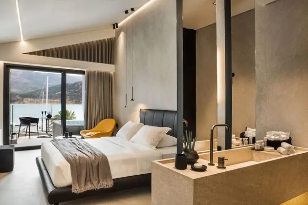 Çatı Katı Süiti (Penthouse), 1 Büyük (Queen) Boy Yatak, Sıcak Su Havuzu, Deniz Manzaralı