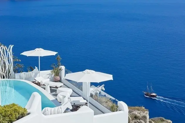 Süit, Kişiye Özel Havuzlu, Deniz Manzaralı (Master, Caldera view, Infinity Pool)