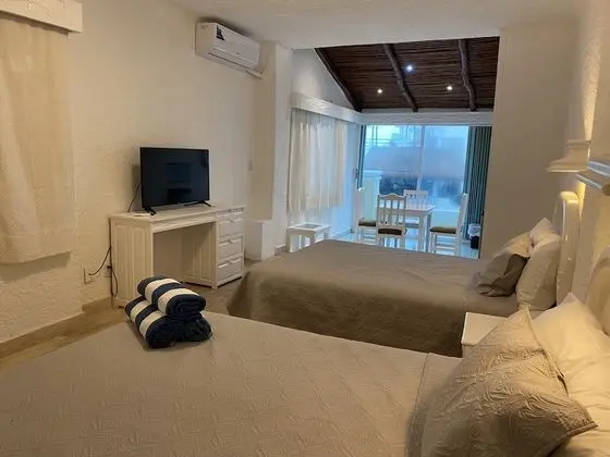 Standard Stüdyo Süit, 2 Çift Kişilik Yatak, Deniz Manzaralı, Plaj Kenarı