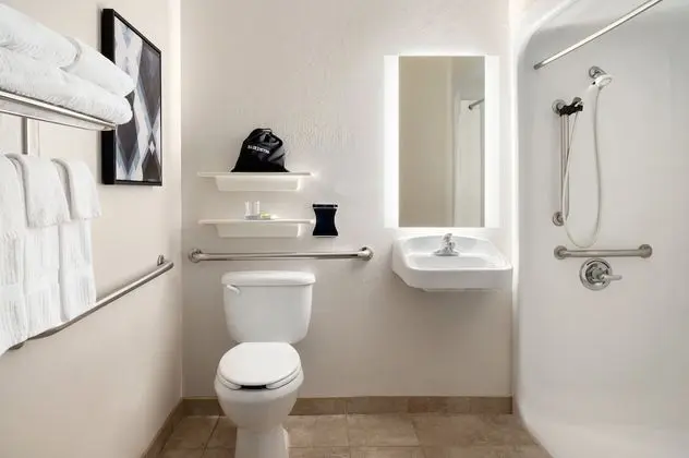 Stüdyo Süit, 2 Büyük (Queen) Boy Yatak, Engellilere Uygun (Comms Accessible. Roll-In Shower)