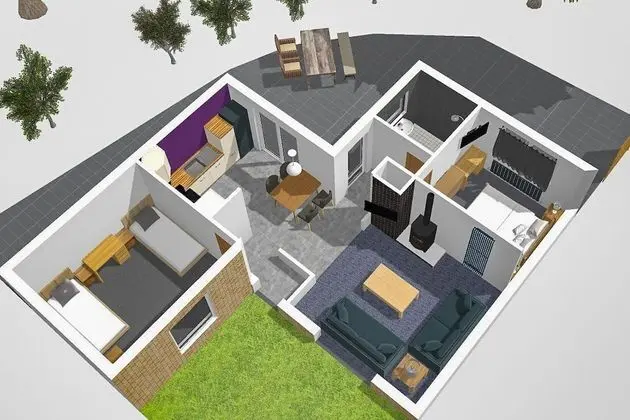 Kır Evi, 2 Yatak Odası