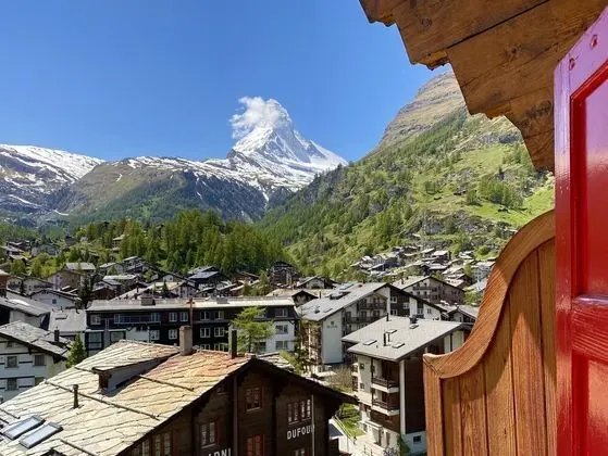 Deluxe Tek Büyük Yataklı Oda, Balkon (Matterhornblick)