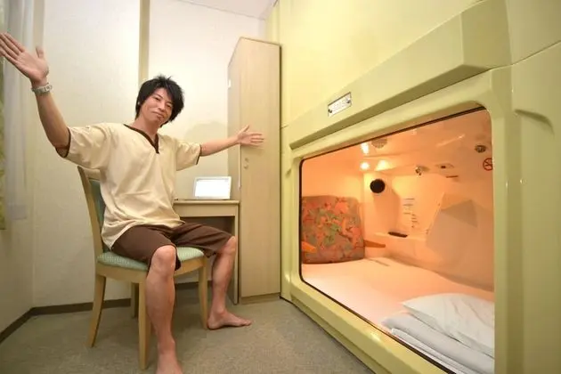 Men Only, Private Capsule Room, Check out by 10 AM each day even if staying additional nights