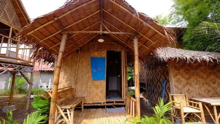 Bamboo Cottage with Fan