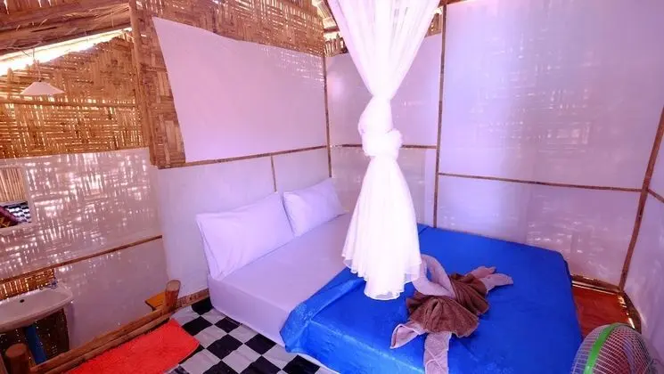 Beach Front Bamboo Cottage with Fan