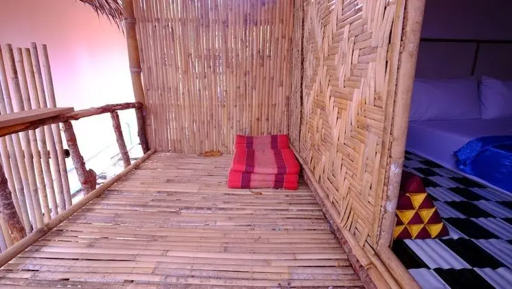 Beach Front Bamboo Cottage with Fan