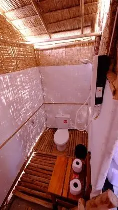 Beach Front Bamboo Cottage with Fan