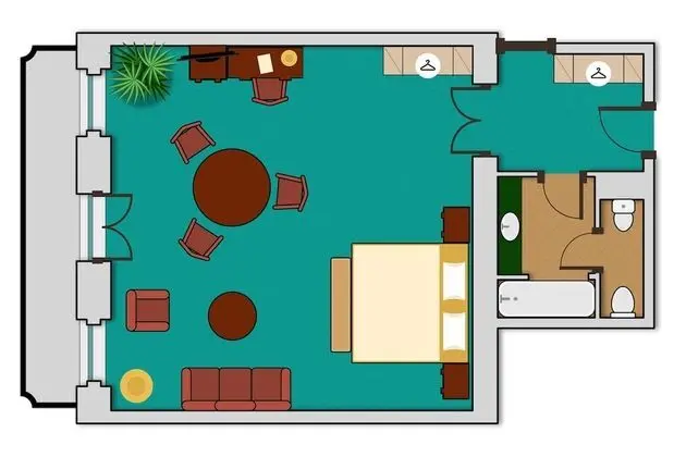 Junior Süit (Wellness and Fitness access)