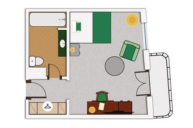 Tek Kişilik Oda (Queen Wellness and Fitness access)
