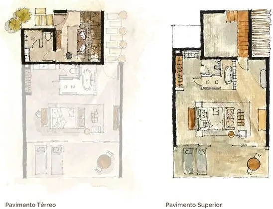 Vila Duplex com Banheira (Vila Árvore Loft)
