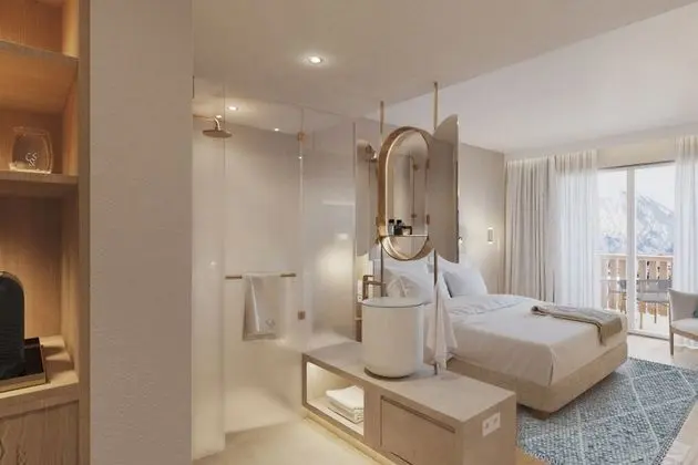 Oda, 1 En Büyük (King) Boy Yatak, Balkon, Dağ Manzaralı