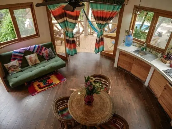 Family Bungalov, 1 Yatak Odası, Bahçe Manzaralı