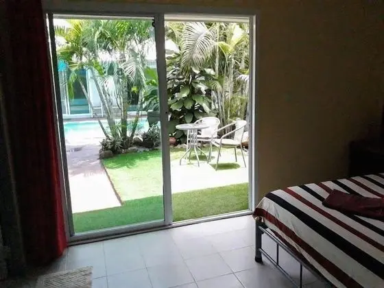 Garden or Pool View with Fan