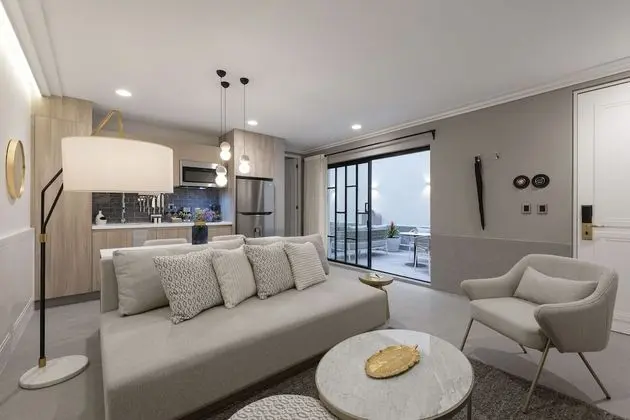 Design Apart Daire, 1 En Büyük (King) Boy Yatak ve Çekyat, Sigara İçilmez, Mutfak