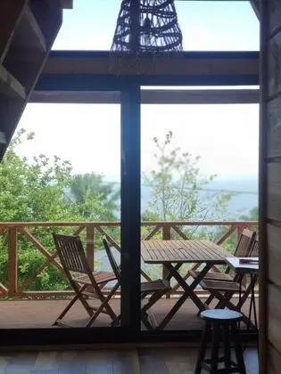 Üçgen Bungalow, Deniz Manzaralı, Şömineli
