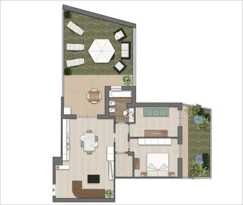 Exclusive Apart Daire, 2 Yatak Odası