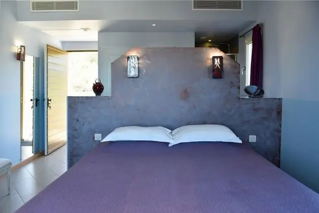 Chambre Deluxe double ou avec lits jumeaux, vue mer & Entree Privee