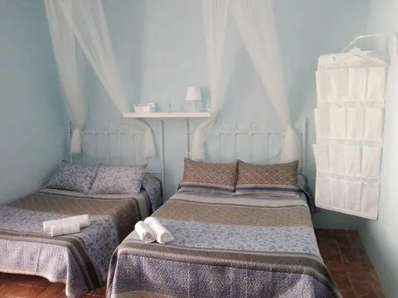 Habitación cuadruple, dos camas, baño privado