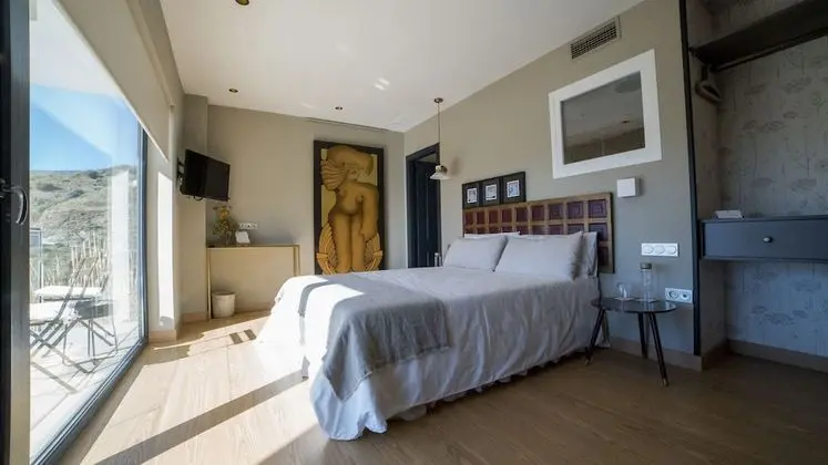 Deluxe Tek Büyük Yataklı Oda, 1 Çift Kişilik Yatak, Teras, Deniz Manzaralı
