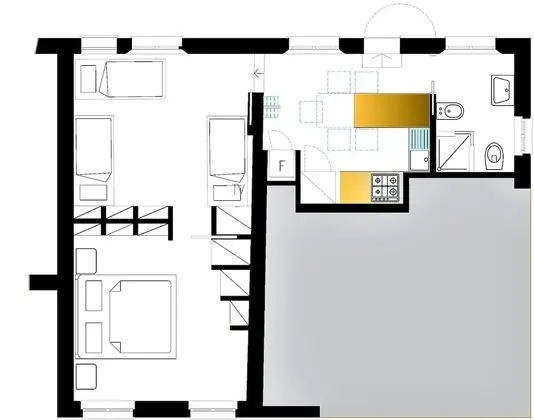 Family Apart Daire, 2 Yatak Odası, Mutfak, Havuz Kenarı