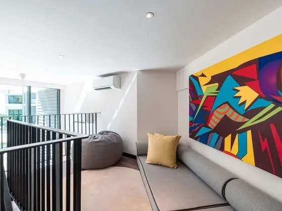 2 Bedroom Loft  (a double bed in first bedroom, a single bed in second bedroom)
