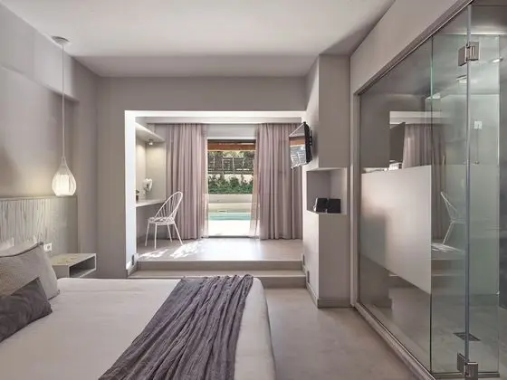 Tek Büyük Yataklı Oda, Balkon, Bahçe Manzaralı