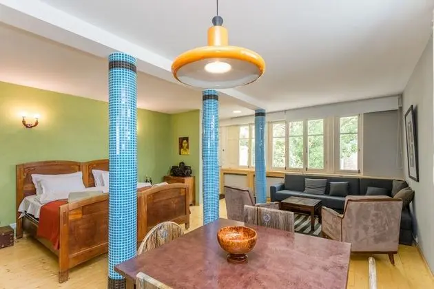 Design Stüdyo Süit, 1 En Büyük (King) Boy Yatak ve Çekyat, Balkon, Şehir Manzaralı