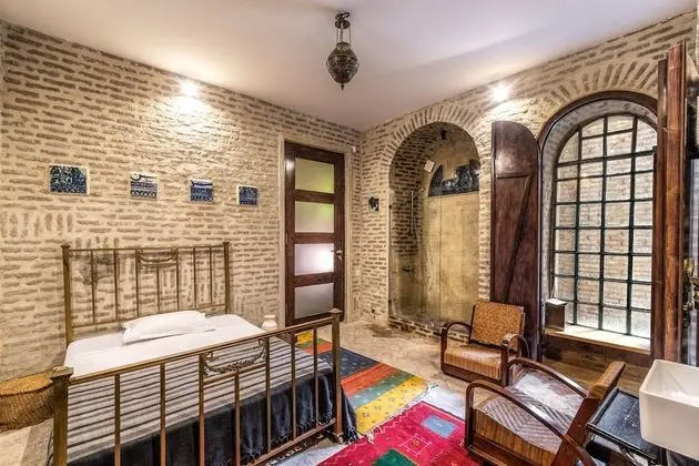 Luxury Tek Kişilik Oda, 1 Çift Kişilik Yatak, Veranda, Avlu Manzaralı