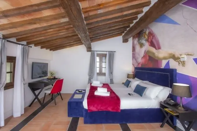 Tek Büyük Yataklı Oda (Palazzo D'Anghiari)