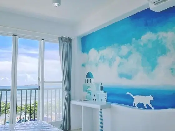 Deluxe Tek Büyük Yataklı Oda, Balkon, Okyanus Manzaralı