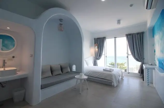 Deluxe Tek Büyük Yataklı Oda, Balkon, Okyanus Manzaralı