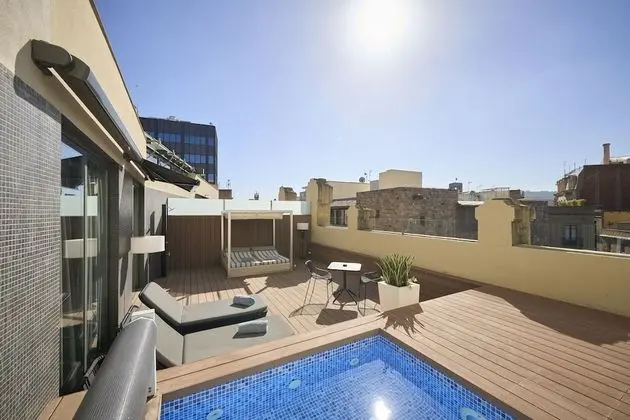 Deluxe Tek Büyük Yataklı Oda, Kişiye Özel Havuzlu (Terrace)