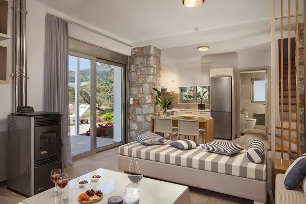 Luxury Villa, 1 Yatak Odası, Kişiye Özel Havuzlu, Plaj Kenarı (Ammos)