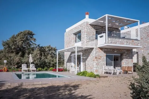 Luxury Villa, 1 Yatak Odası, Kişiye Özel Havuzlu, Plaj Kenarı (Ammos)