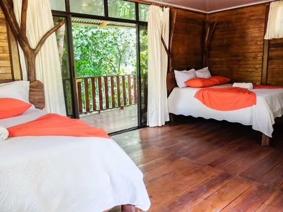 Deluxe Kulübe, 2 Çift Kişilik Yatak, Nehir Manzaralı