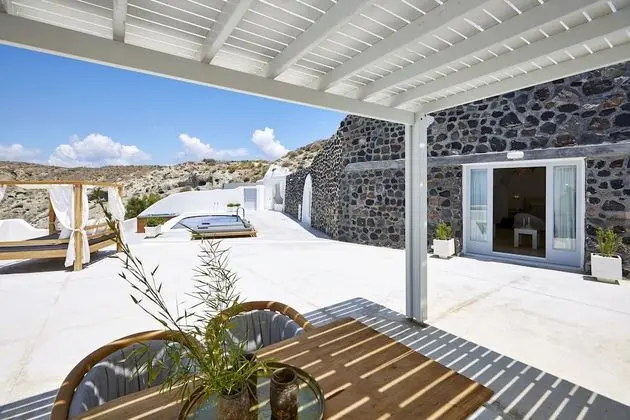 Honeymoon Villa, 1 Büyük (Queen) Boy Yatak, Deniz Manzaralı (Private Heated Pool)