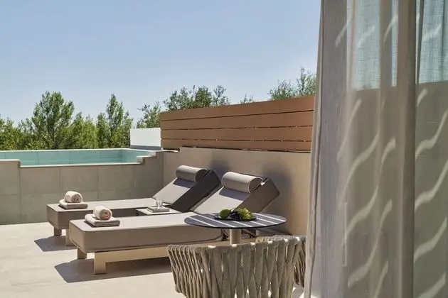Junior Stüdyo Süit, Kişiye Özel Havuzlu, Deniz Manzaralı (Cozy Pool)
