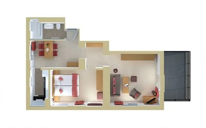 Apart Daire, 2 Yatak Odası