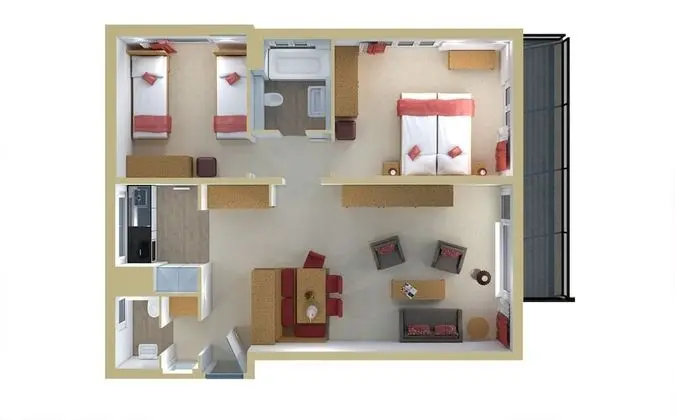 Apart Daire, 3 Yatak Odası