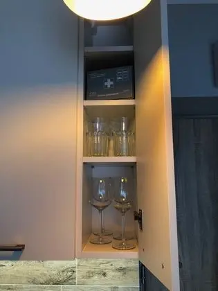Comfort Apart Daire, Küçük Mutfak, Avlu Manzaralı
