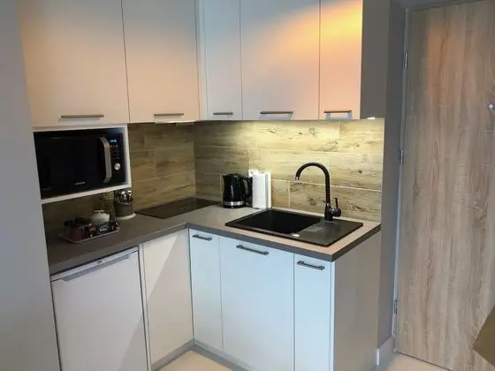 Comfort Apart Daire, Küçük Mutfak, Avlu Manzaralı