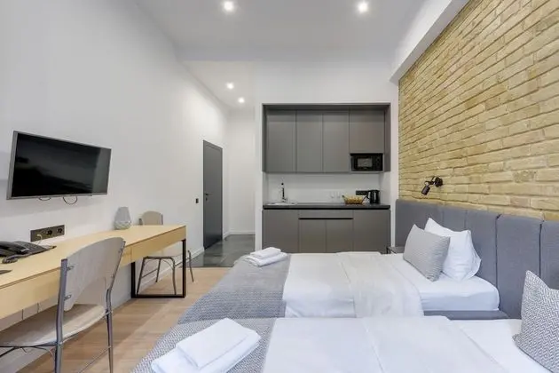 Basic İki Ayrı Yataklı Oda, 2 Tek Kişilik Yatak, Sigara İçilmez, Buzdolabı