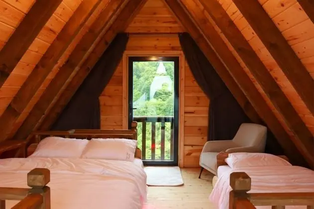 Jakuzili Şömineli Bungalow, Orman Manzaralı
