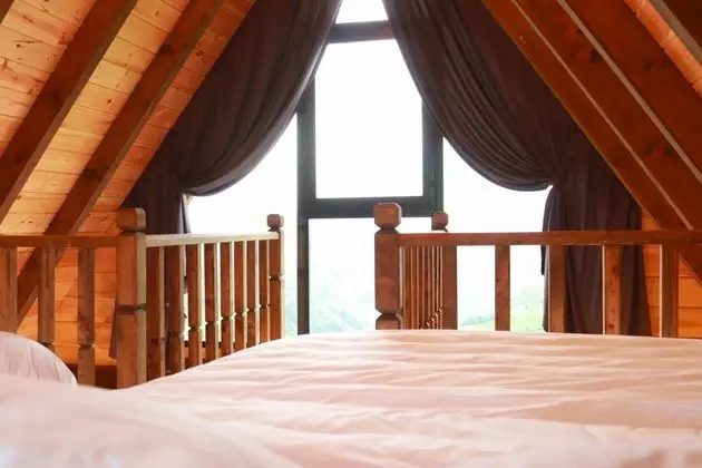 Jakuzili Şömineli Bungalow,Orman Manzaralı