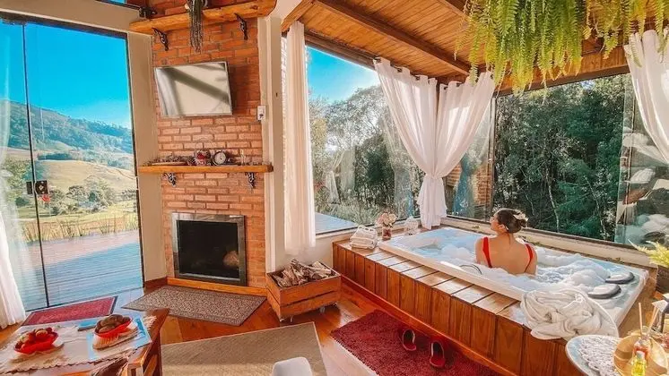 Luxury Dağ Evi, Jakuzi, Dağ Manzaralı