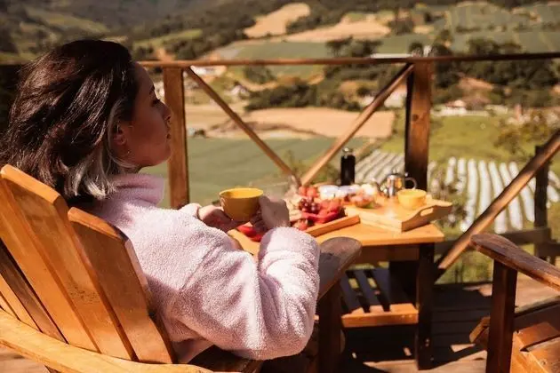 Romantic Dağ Evi, Sıcak Su Küveti, Dağ Manzaralı